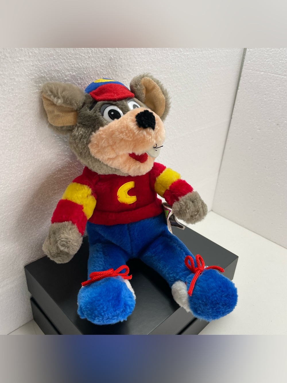 Vintage Chuck E Cheese Plush ShowBiz Pizza Mouse Mascot Stuffed Animal 90s